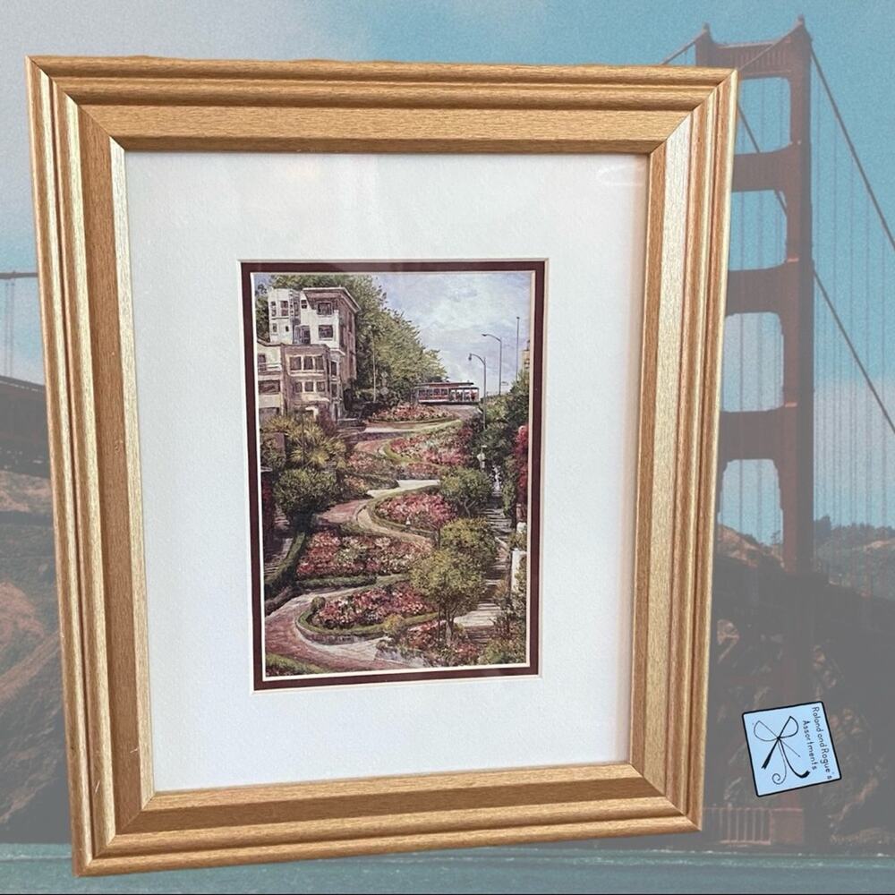 Artist Signed San Francisco Lombard Street Framed Artwork